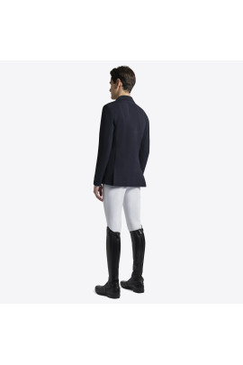 Cavalleria Toscana Mannen Wedstrijdjasje R-EVO Light Tech Knit Zip - Navy