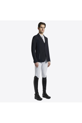 Cavalleria Toscana Mannen Wedstrijdjasje R-EVO Light Tech Knit Zip - Navy