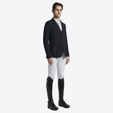 Cavalleria Toscana Men's Competition Jacket R-EVO Light Tech Knit Zip - Navy