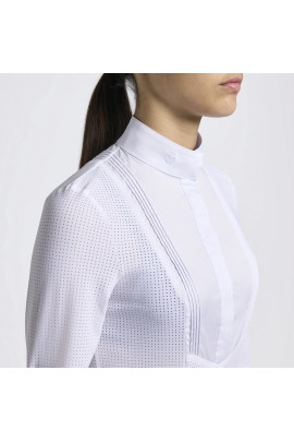 Cavalleria Girls Competition Shirt Jersey Bib S/S - White