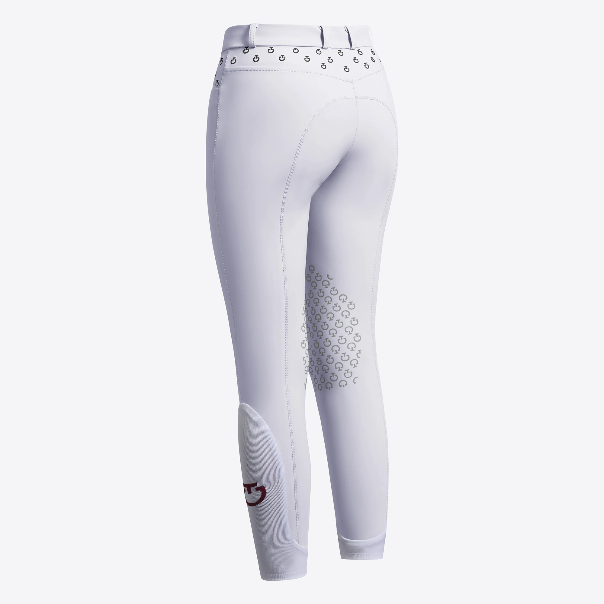 Cavalleria Toscana Meisjes Rijbroek Embroidery Knie Grip - Wit