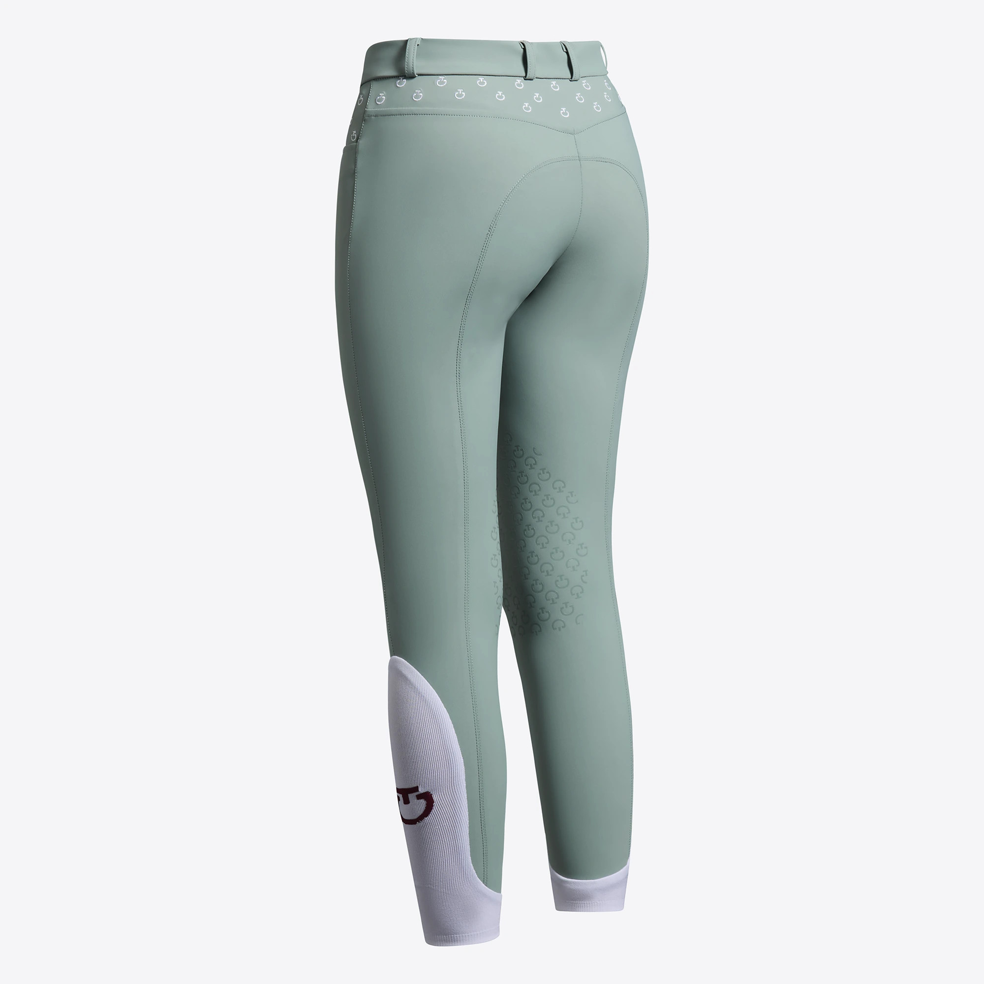 Cavalleria Toscana Meisjes Rijbroek Embroidery Knie Grip - Mint