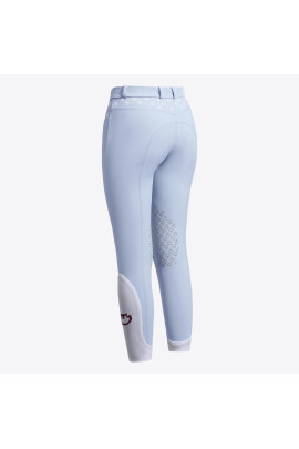 Cavalleria Toscana Meisjes Rijbroek Embroidery Knie Grip - Lichtblauw Cavalleria Toscana Meisjes Rijbroek Embroidery Knie Grip - Lichtblauw