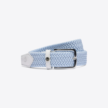 Cavalleria Toscana Dames Riem High Waisted Elastic Jacquard - Lichtblauw