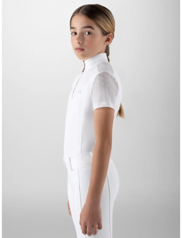 Equiline Kids Competition Shirt Giuv - White