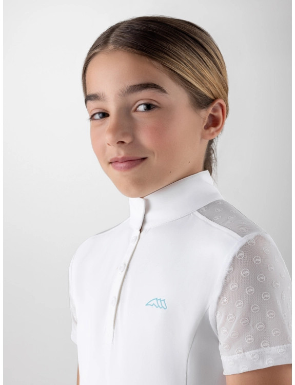Equiline Kinder Wedstrijdshirt Giuv - Wit