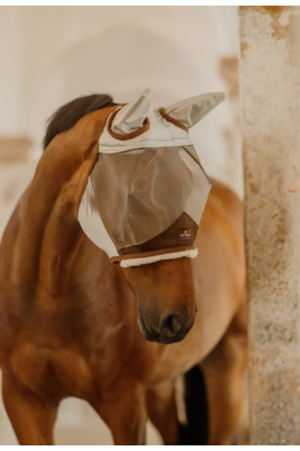 Kentucky Skin Friendly Fly Mask with Ears | Silver