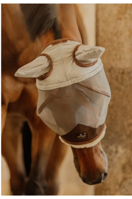 Kentucky Skin Friendly Fly Mask with Ears | Silver Kentucky Skin Friendly Fly Mask with Ears | Silver