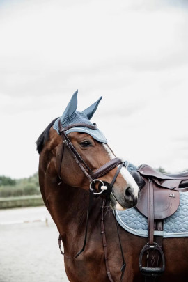 Kentucky Horsewear Oornetje Wellington Velvet | Licht Blauw Kentucky Horsewear Oornetje Wellington Velvet | Licht Blauw
