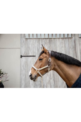Kentucky Horsewear Nylon Gevlochten Halster Beige, ook leverbaar in 7 andere kleuren Kentucky Horsewear Nylon Gevlochten Halster Beige, ook leverbaar in 7 andere kleuren