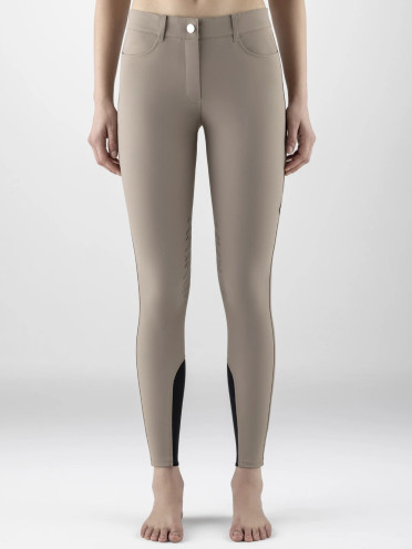 Equiline Dames Rijbroek Cornek Knie Grip - Taupe Grijs