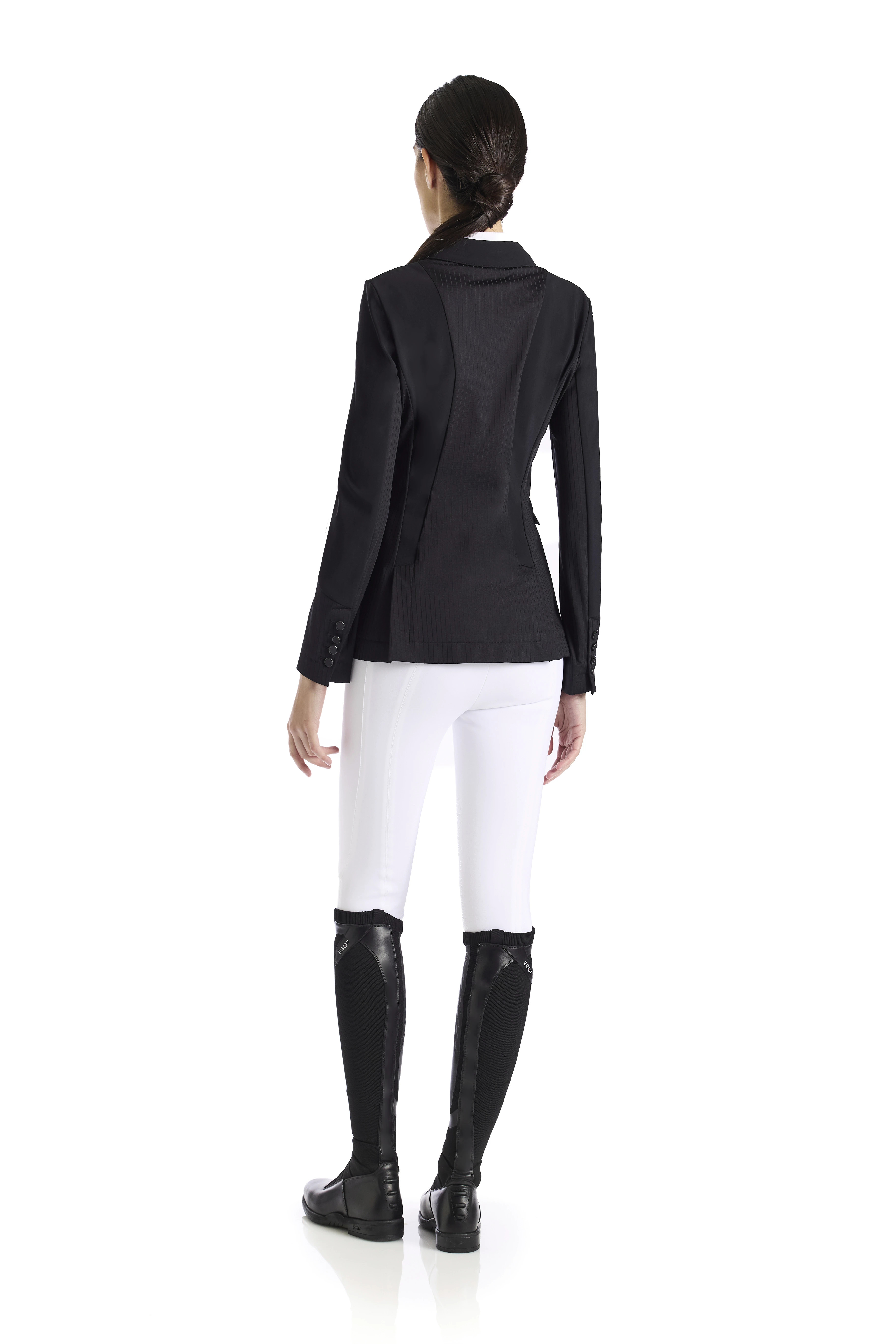 EGO7 Dames Wedstrijdjasje Ribbed - Zwart