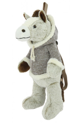 Equi-Kids Horse Backpack Plush Beige, perfect for the jonger kids