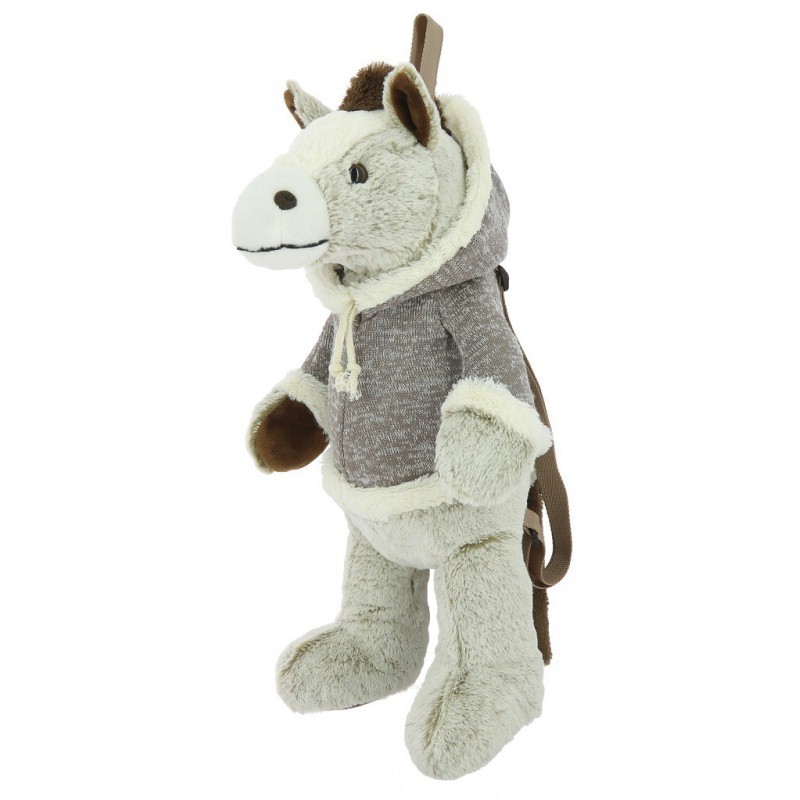 Equi-Kids Paardenrugzak Beige, super leuk voor de jeugdige ruitertjes