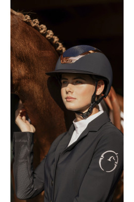KASK Star Lady, a style icon. speciaal voor de dames blauw met een Rose Frame