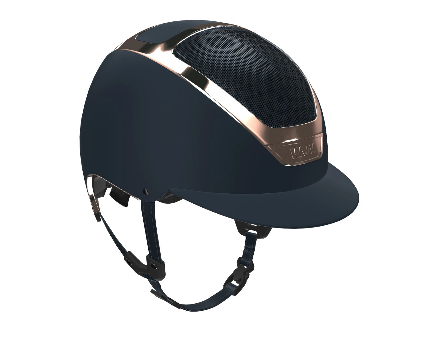 KASK Dogma Chrome Light elegante veiligheidscap Blauw met een zilveren frame KASK Dogma Chrome Light elegante veiligheidscap Blauw met een zilveren frame