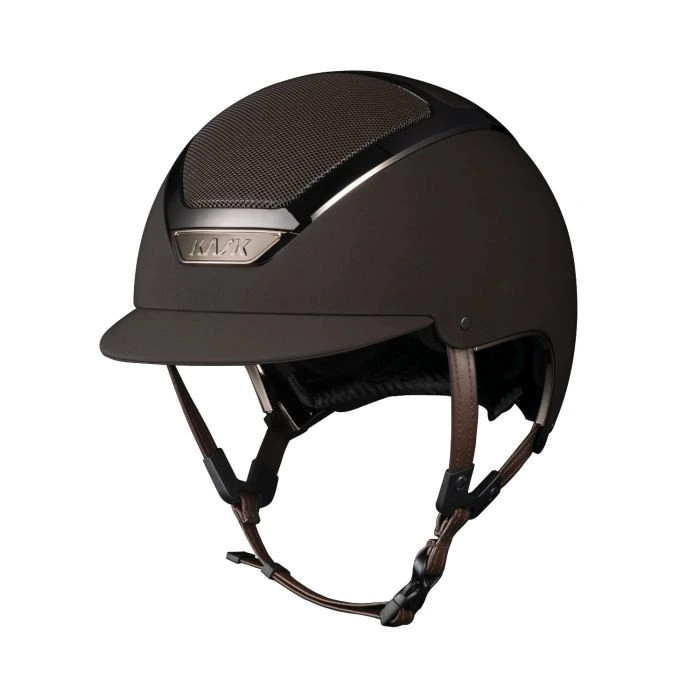 KASK Dogma Chrome Safty helmets with a stylishly touch in dark brown KASK Dogma Chrome Safty helmets with a stylishly touch in dark brown