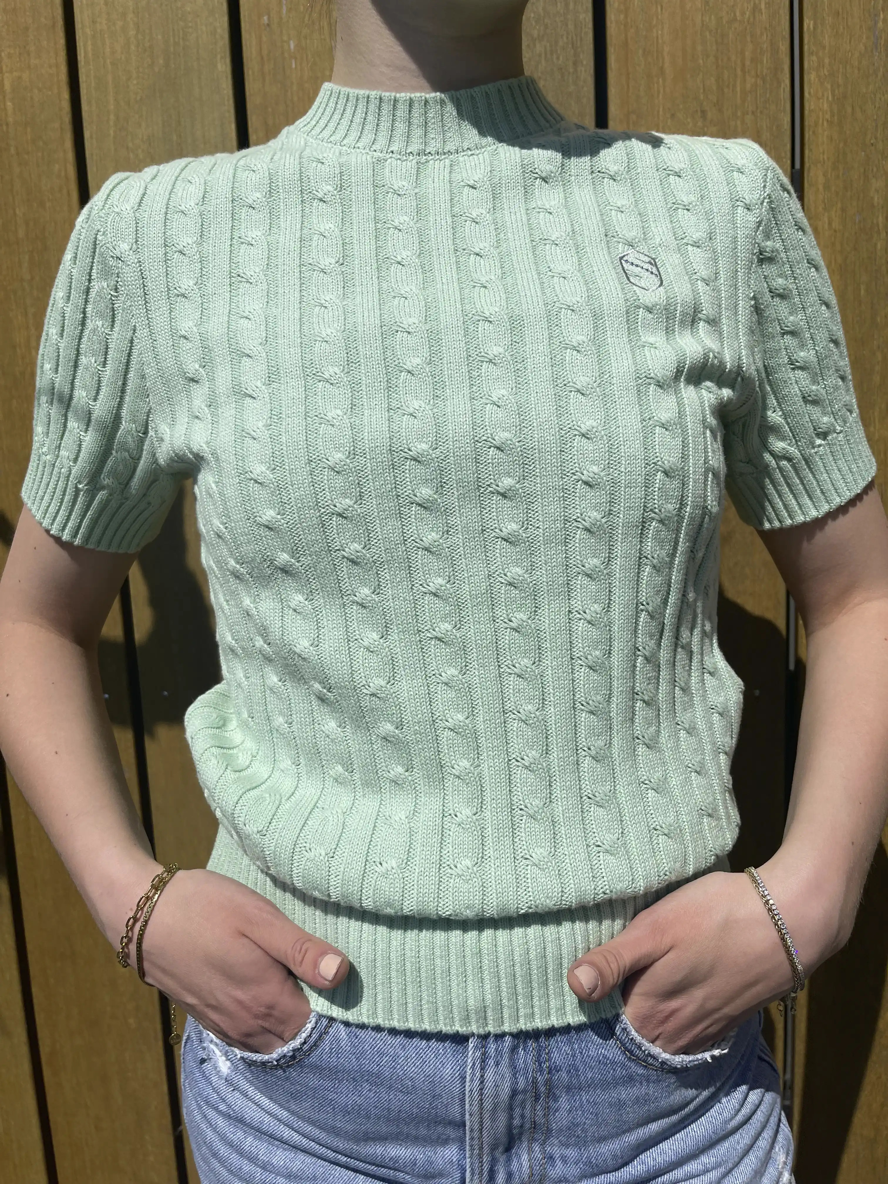 Samshield Dames Pullover Lidy Korte Mouw - Pistache