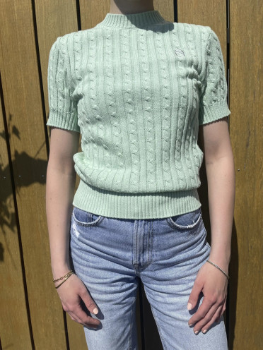 Samshield Dames Pullover Lidy Korte Mouw - Pistache