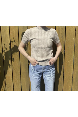 Samshield Dames Pullover Lidy Korte Mouw - Sand