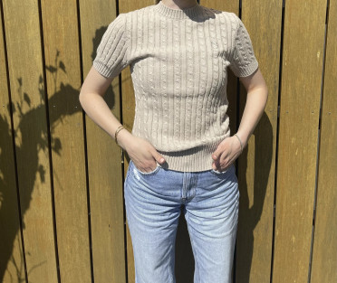 Samshield Dames Pullover Lidy Korte Mouw - Sand