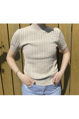 Samshield Dames Pullover Lidy Korte Mouw - Sand