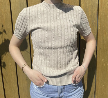 Samshield Dames Pullover Lidy Korte Mouw - Sand