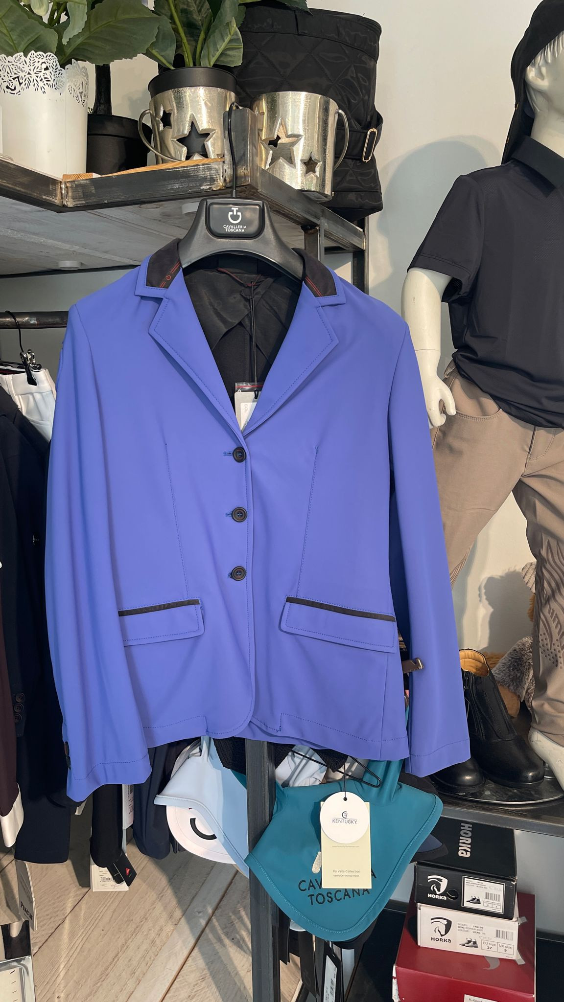 Cavalleria Toscana Young Rider Wedstrijdjasje - Royal Blauw - Ridershouse Cavalleria Toscana Young Rider Wedstrijdjasje - Royal Blauw - Ridershouse