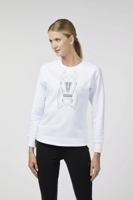 Order Today: Vestrum Tinnari Sweater White – Chic Equestrian Look