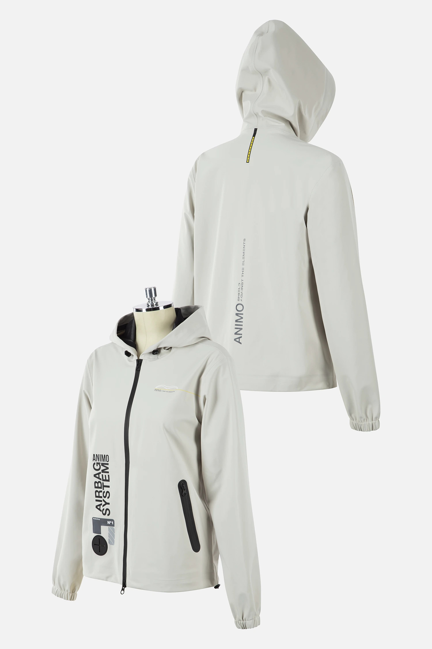 Animo End-Rain Rain Jacket Unisex – Waterproof & Airbag Compatible Animo End-Rain Rain Jacket Unisex – Waterproof & Airbag Compatible