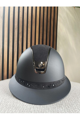 Miss Shield 2.0 Helmet Shadowmatt Black | Alcantara | Crystal Bloom