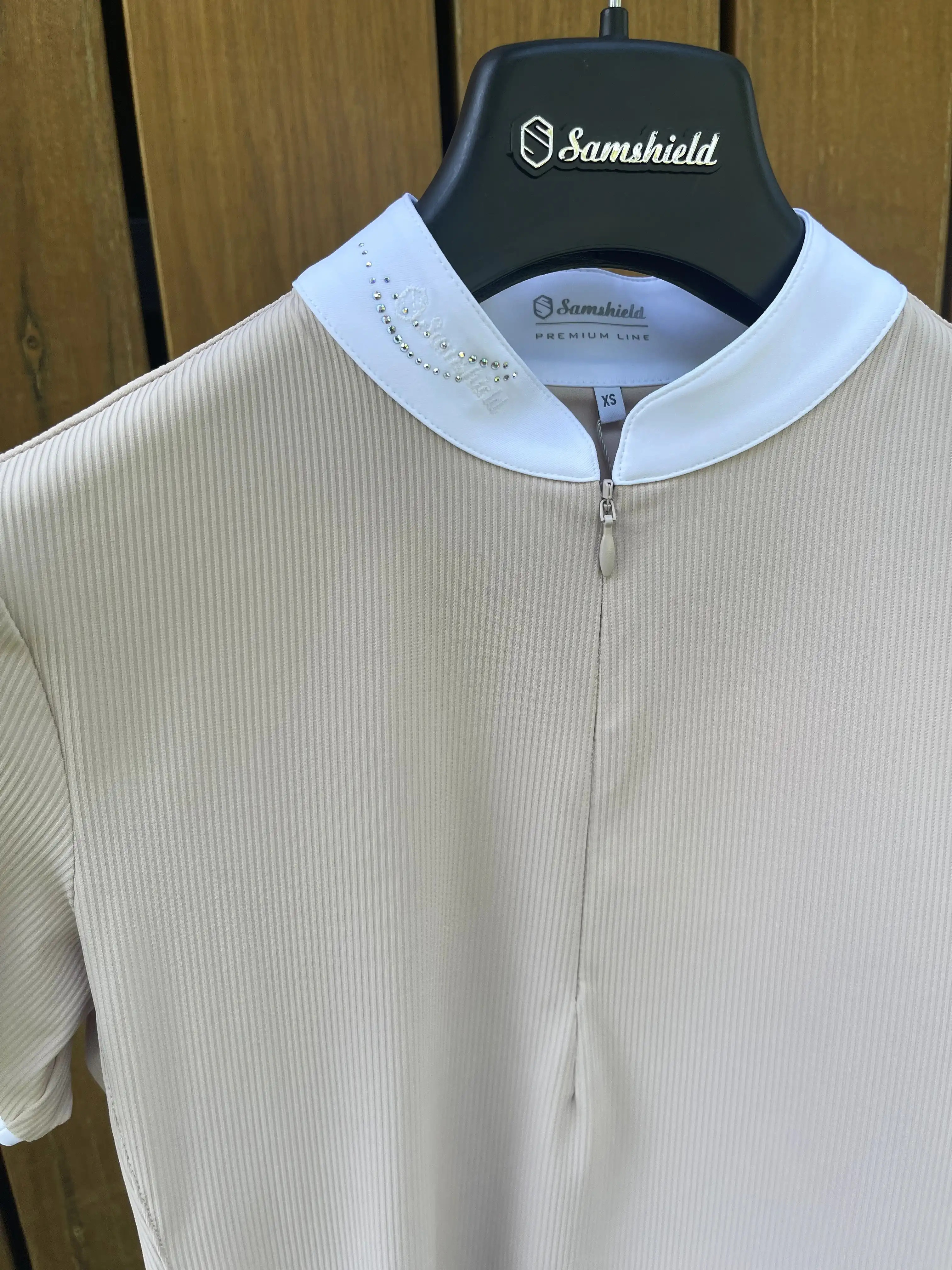 Samshield Dames Wedstrijd Shirt Louane Short Sleeves - Powder Pink Texturized Samshield Dames Wedstrijd Shirt Louane Short Sleeves - Powder Pink Texturized