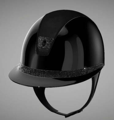 Miss Shield 2.0 Cap Glossy Zwart | Alcantara | Crystal Fabric Miss Shield 2.0 Cap Glossy Zwart | Alcantara | Crystal Fabric