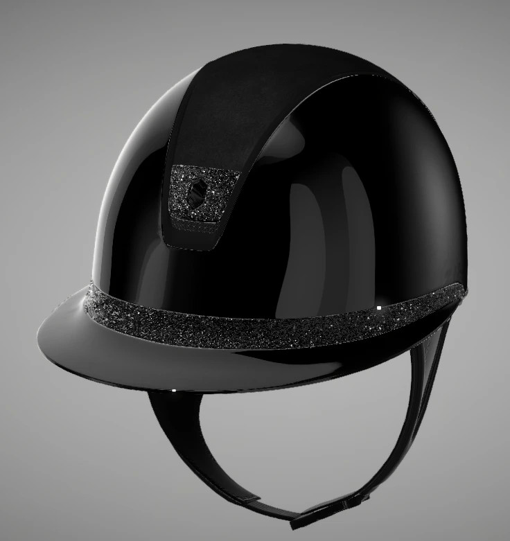 Miss Shield 2.0 Cap Glossy Zwart | Alcantara | Crystal Fabric Miss Shield 2.0 Cap Glossy Zwart | Alcantara | Crystal Fabric