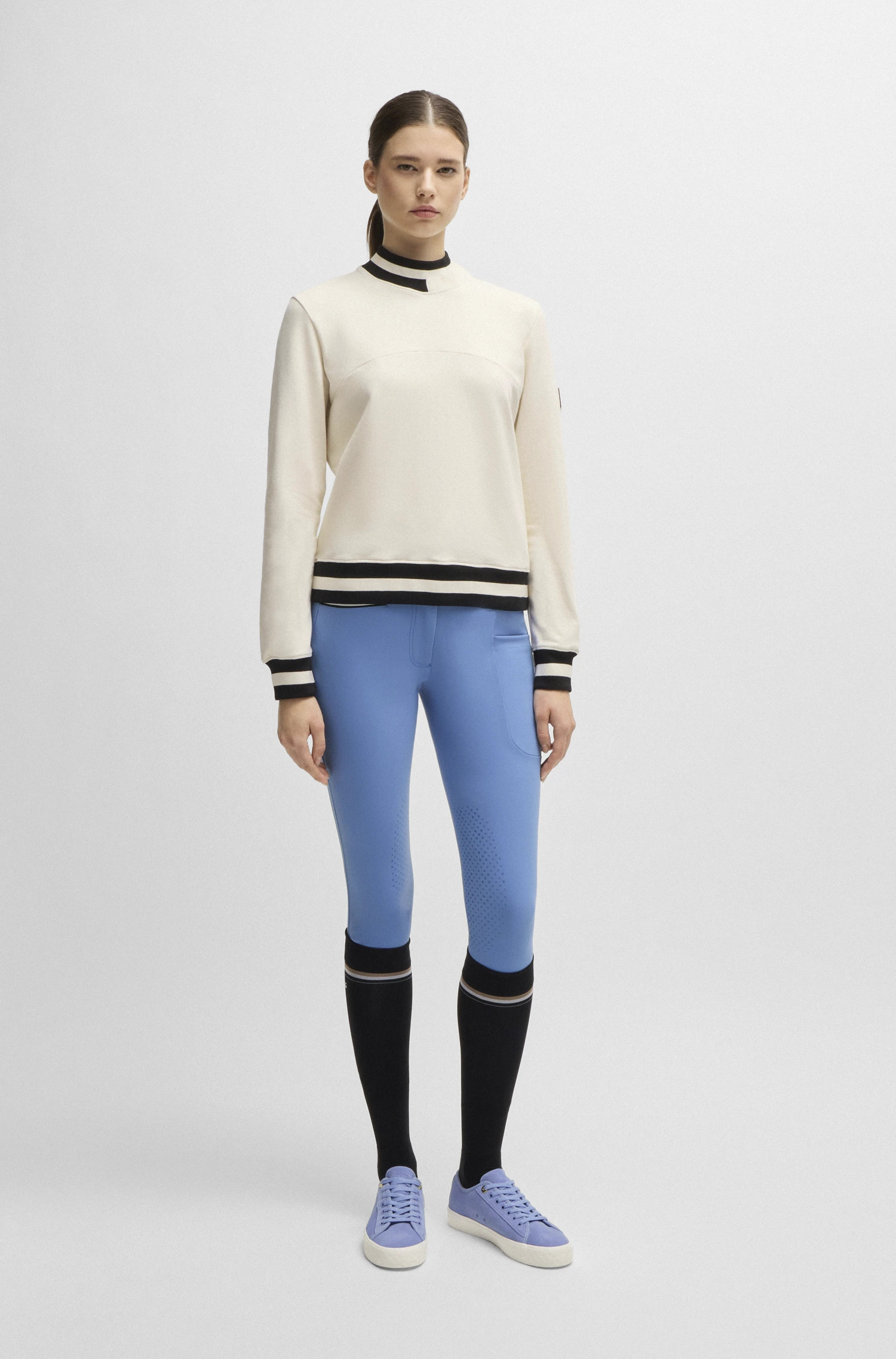 HANNAH HIGH WAIST KNEE GRIP BREECHES RIVIERA HANNAH HIGH WAIST KNEE GRIP BREECHES RIVIERA