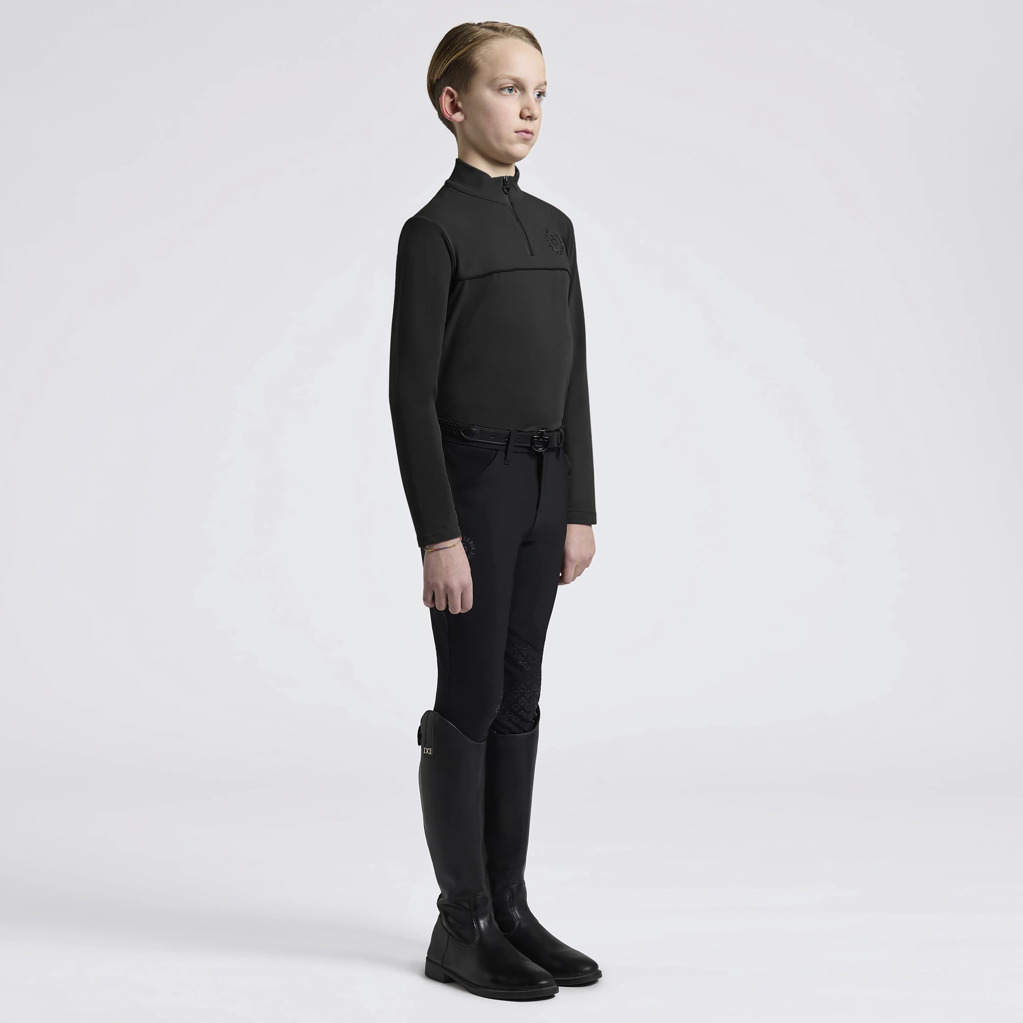 Cavalleria Toscana Jongens Trainingsshirt | Zwart Cavalleria Toscana Jongens Trainingsshirt | Zwart