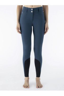 Shop de Equiline Adellekh Full Grip rijbroek Legion Blue – High Waist