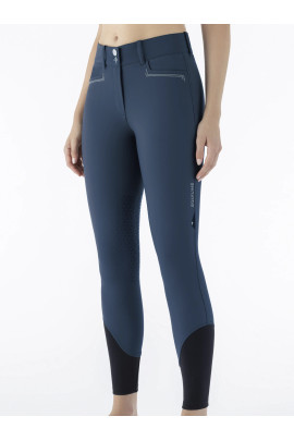 Equiline Elverkh Breeches Knee Grip Legion Blue – Add a sporty-chic twist