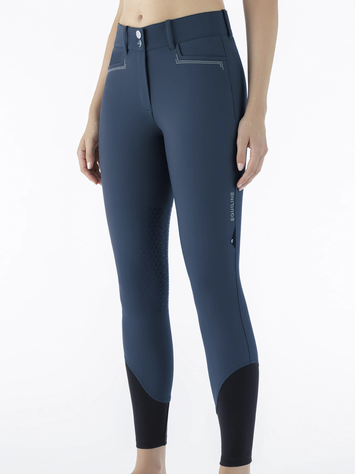 Equiline Elverkh Breeches Knee Grip Legion Blue – Add a sporty-chic twist Equiline Elverkh Breeches Knee Grip Legion Blue – Add a sporty-chic twist