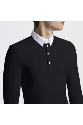 Cavalleria Toscana Long Sleeve Wedstrijdshirt Zwart | Heren | Bestel Nu Cavalleria Toscana Long Sleeve Wedstrijdshirt Zwart | Heren | Bestel Nu