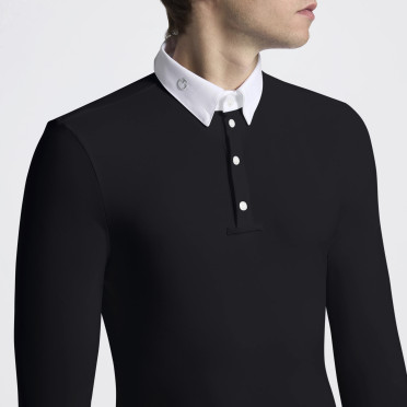 Cavalleria Toscana Long Sleeve Wedstrijdshirt Zwart | Heren | Bestel Nu Cavalleria Toscana Long Sleeve Wedstrijdshirt Zwart | Heren | Bestel Nu