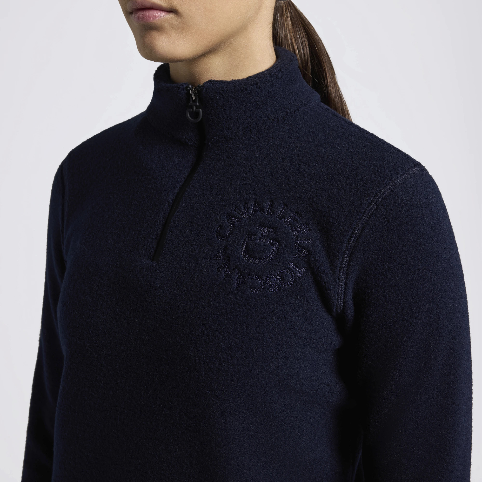 Koop Cavalleria Toscana Half Zip Fleece Sweater Navy – Warmte & Comfort voor Jonge Ruiters Koop Cavalleria Toscana Half Zip Fleece Sweater Navy – Warmte & Comfort voor Jonge Ruiters