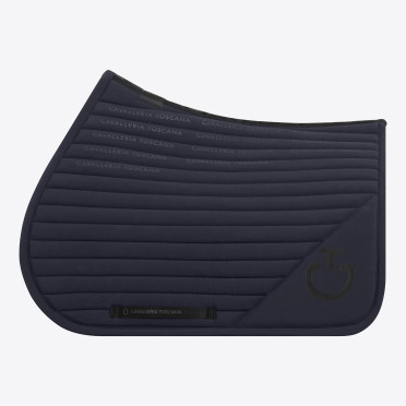 Cavalleria Toscana Zadeldekje Logo Print Jersey Springen | Navy Cavalleria Toscana Zadeldekje Logo Print Jersey Springen | Navy