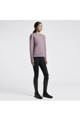 Cavalleria Toscana Dames Cotton Crew Neck Sweatshirt | Grape Shake