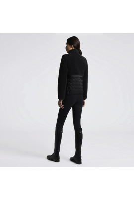 Cavalleria Toscana Black Winter Jacket | Chic Teddy Fleece & Quilted Design | Order Now Cavalleria Toscana Black Winter Jacket | Chic Teddy Fleece & Quilted Design | Order Now