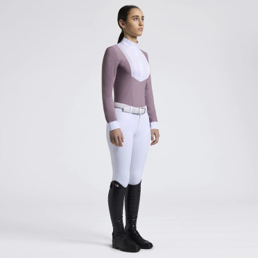 Cavalleria Toscana Kids Jersey Competition Shirt Bib L/S | Grape Shake Cavalleria Toscana Kids Jersey Competition Shirt Bib L/S | Grape Shake