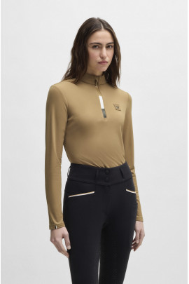 BOSS Equestrian Minou Dames Trainingsshirt | Camel