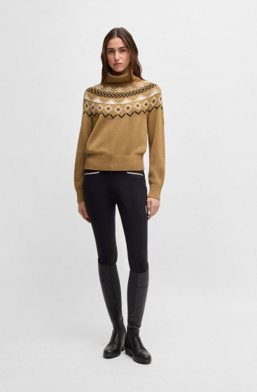 BOSS Equestrian Turtleneck Jumper Camel | Warm & Modieus | Shop Nu BOSS Equestrian Turtleneck Jumper Camel | Warm & Modieus | Shop Nu