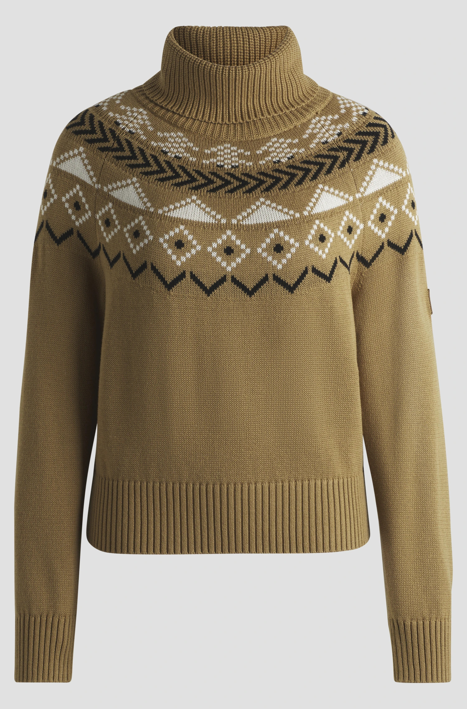 BOSS Equestrian Turtleneck Jumper Camel | Warm & Modieus | Shop Nu BOSS Equestrian Turtleneck Jumper Camel | Warm & Modieus | Shop Nu