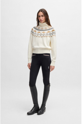 BOSS Equestrian Turtleneck Jumper Soft Cream | Light & Warm | Shop Now BOSS Equestrian Turtleneck Jumper Soft Cream | Light & Warm | Shop Now
